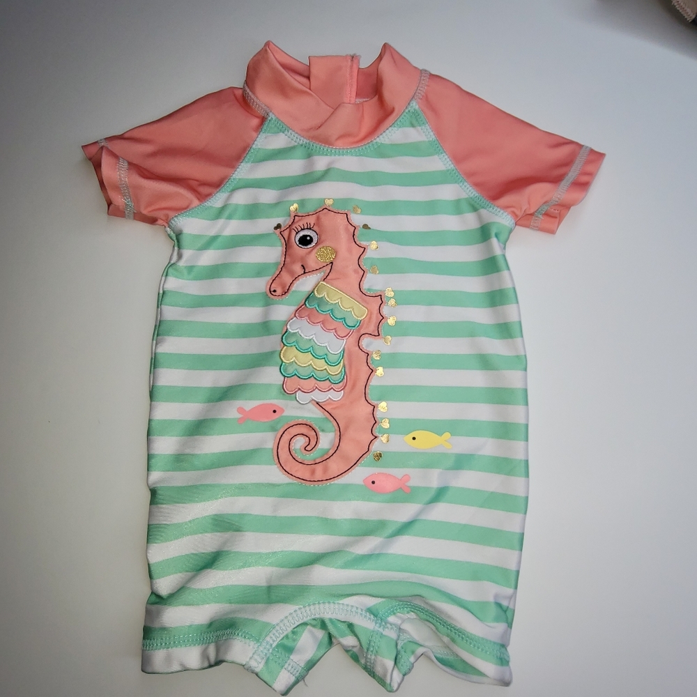 Baby girls seahorse Swimsuit size 6 months